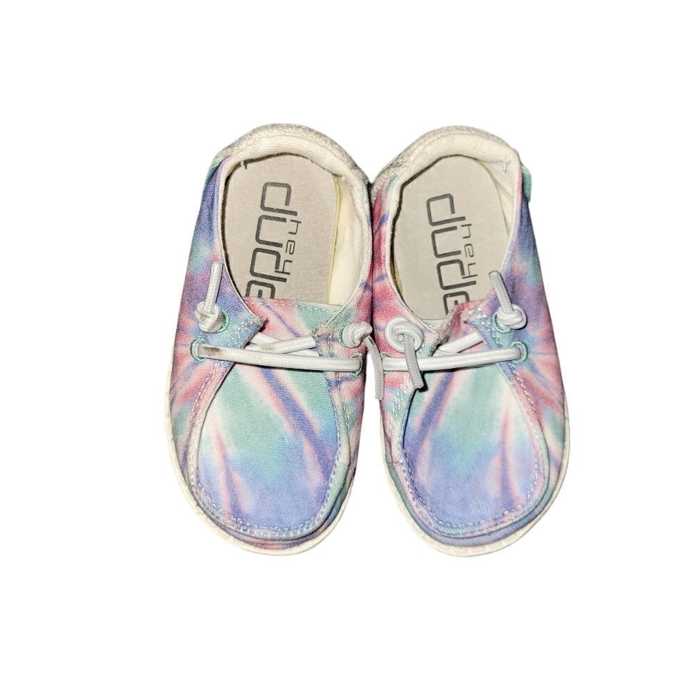 Hey Dude Kids Tie-Dye Shoes sizes 5. ^